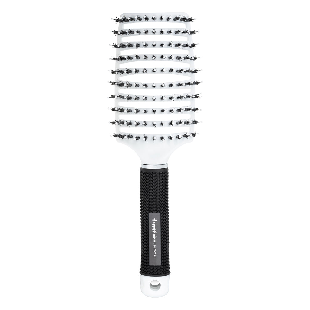 Happy Hair Brush - White