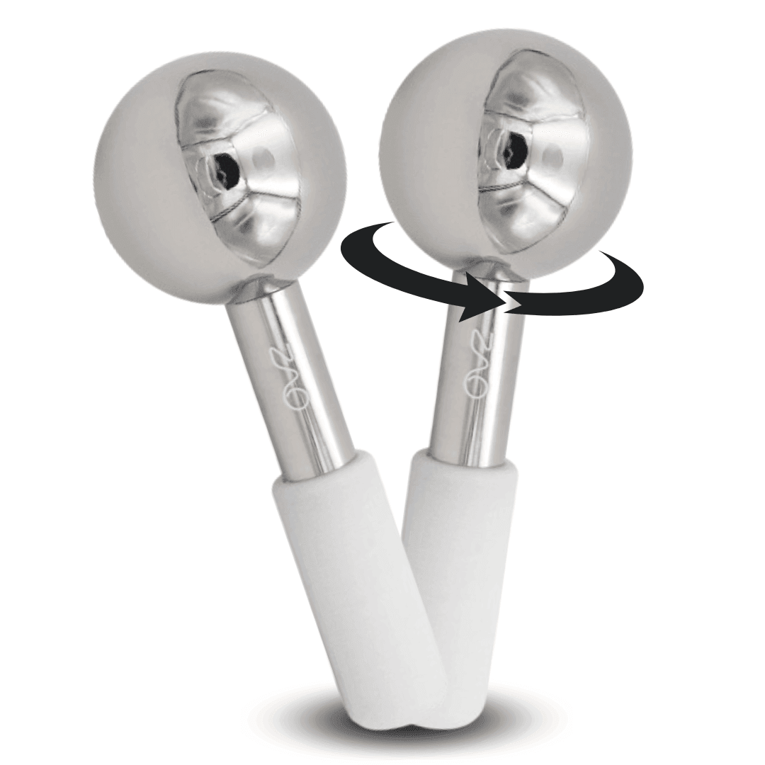 ZAQ ZAQ Icy Steel Cryo Ice Globes: Ultimate Facial Cryotherapy Tool