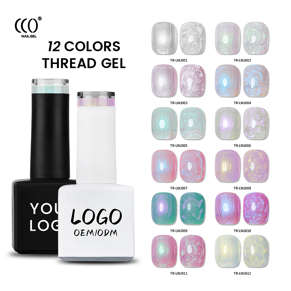 CCO OEM Private Label 12 Color UV Gel Thread Customizable Product with Diverse Color Options