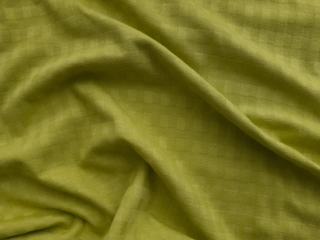 Mind the Maker - Organic Cotton Jacquard Knit - Chess - Mellow Moss