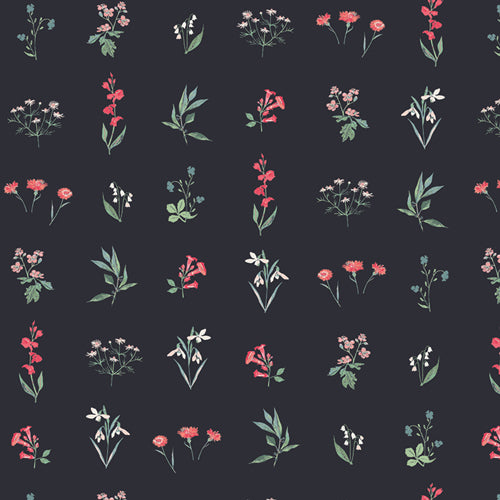 Organic Fabric Company Botanical Study Dark Poplin - Art Gallery Fabrics by the Half Yard