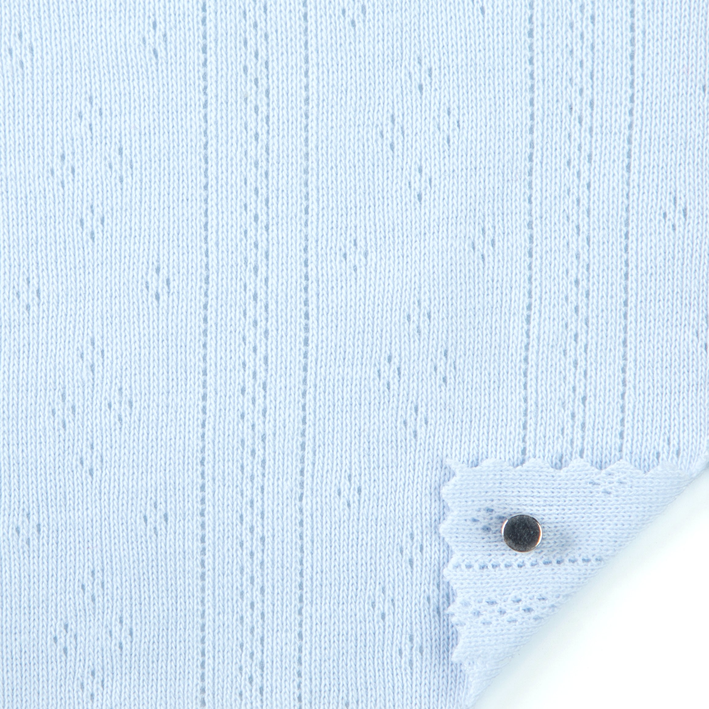 Yardblox Fabrics Solid Stretch Combed Cotton Pointelle A127401