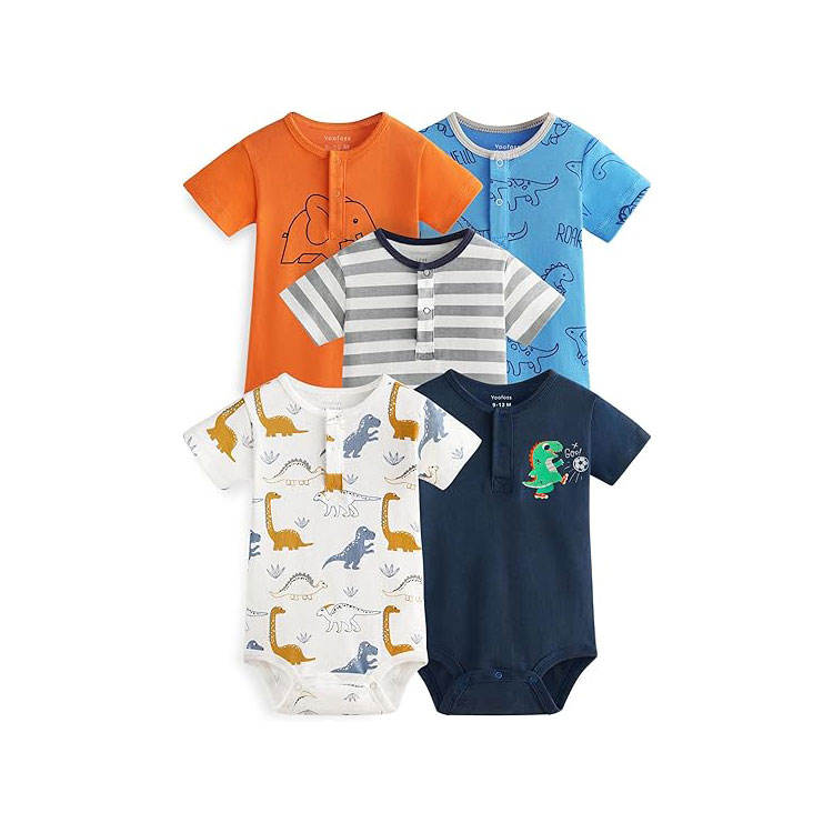 Jingzhou Xinyuan Clothing Co., Ltd. Hot Selling Knit Cotton Animal Baby Infant Bodysuit Clothes Boy Clothing Rompers Jumpsuit...