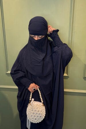 The Abaya World 3 piece Jilbab (Smocking sleeve)