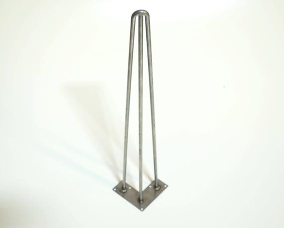 Philly Fabrication Three Rod Hairpin Furniture Legs - All Sizes - Desk, Dining Table -Screws Included