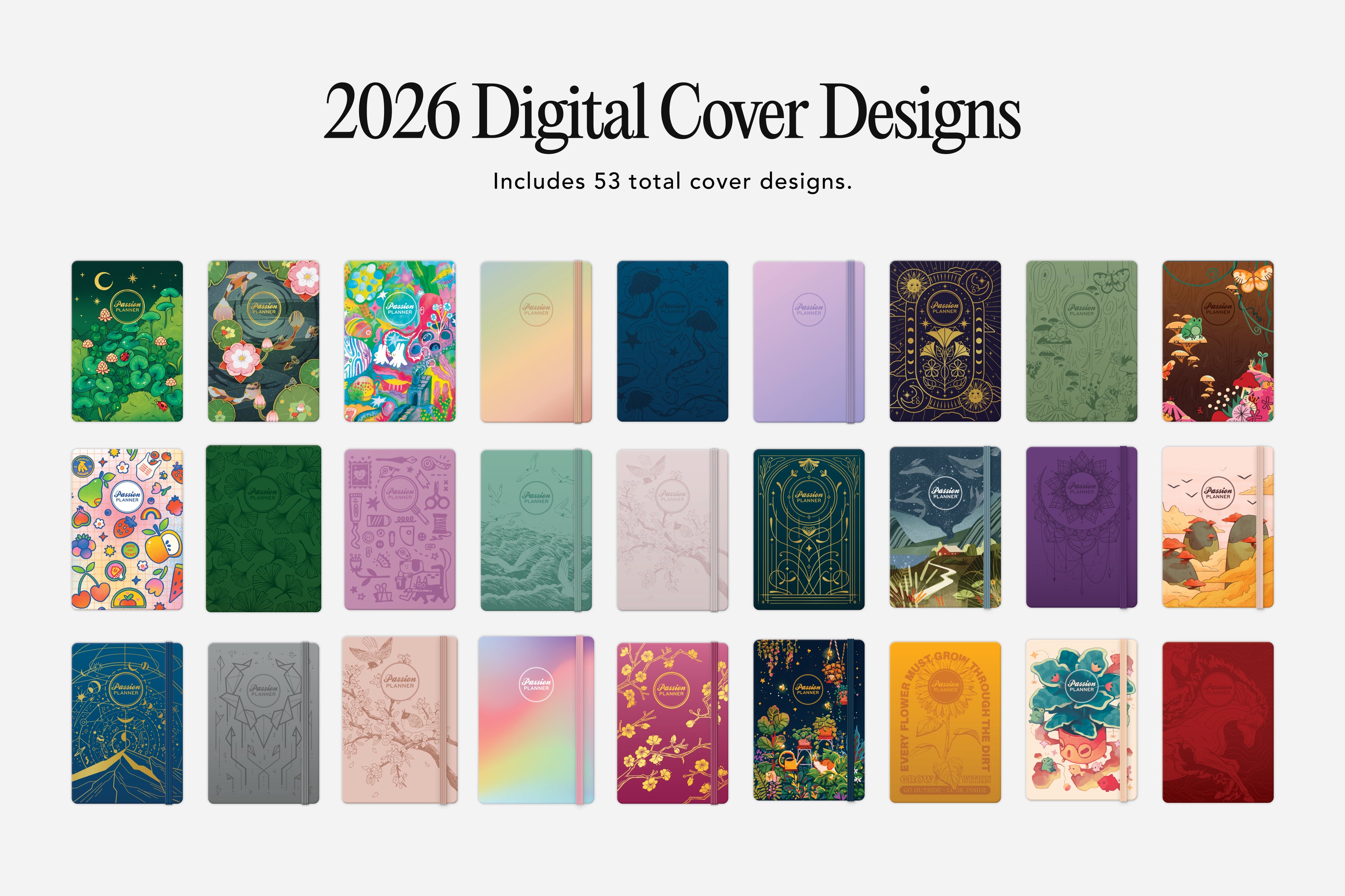 Digital 2026 Planner Cover Stickers