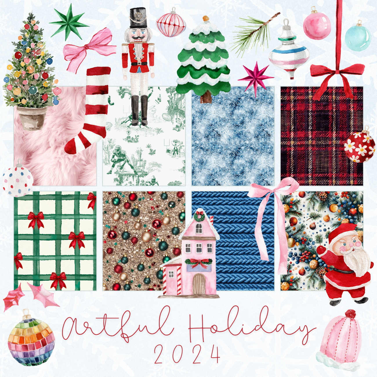 Artful Agenda "Artful Holiday 2024" Cover and Sticker Pack