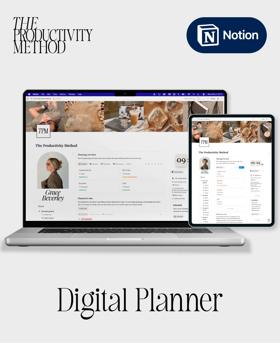 Productivity Method The Digital Planner 2.0 (accessed via Notion)