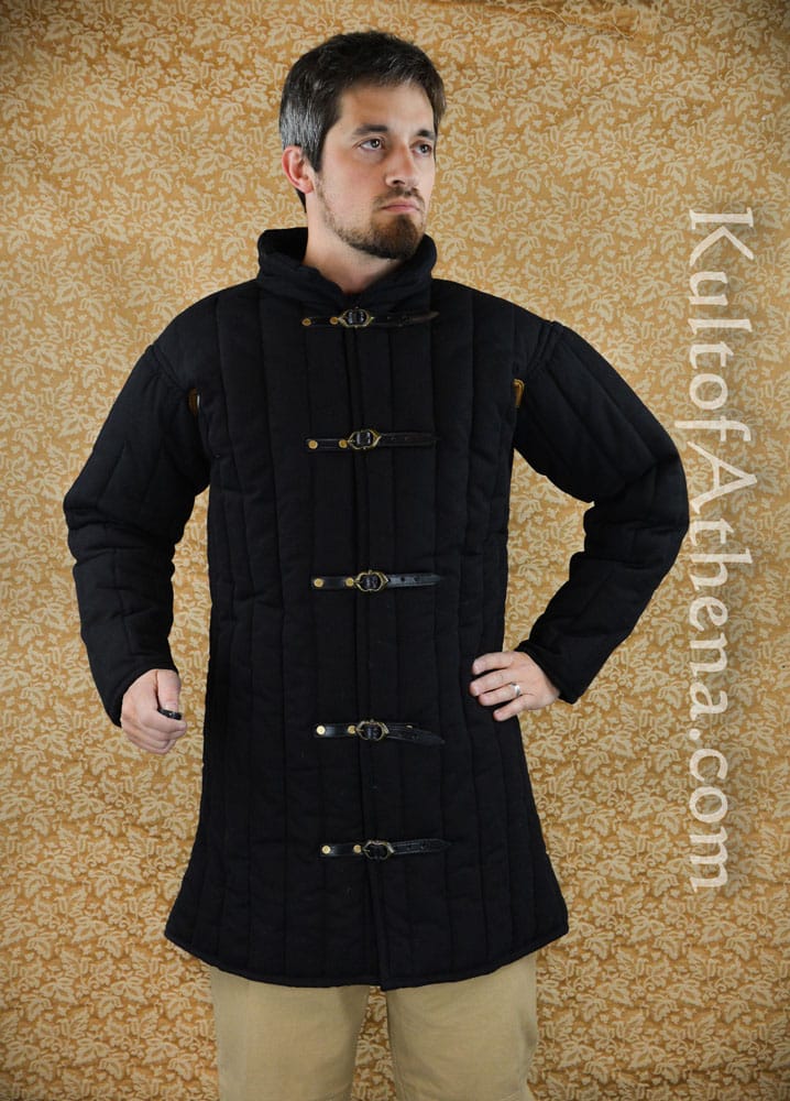 Medieval Light Gambeson - Black - Deepeeka
