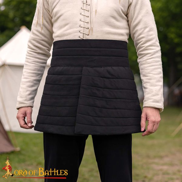 Lord of Battles Padded Gambeson Skirt – Quilted Thigh Protection for HEMA & LARP