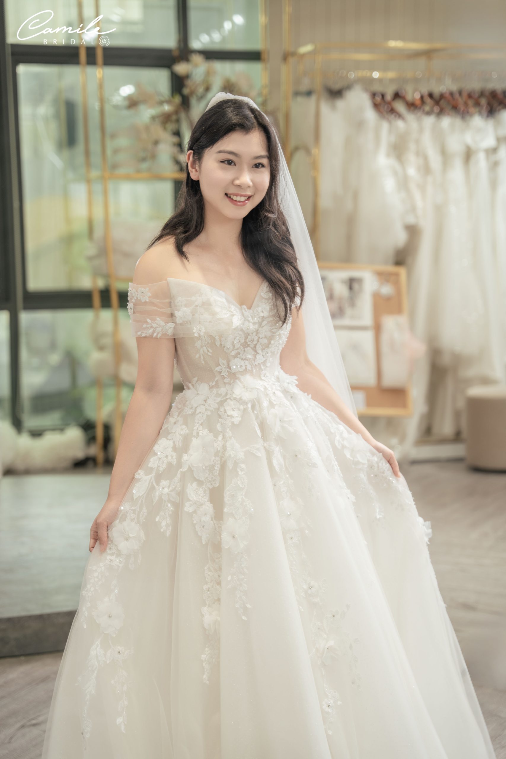 Camile Bridal Custom-Made Wedding Dress for Bride Minh Trang