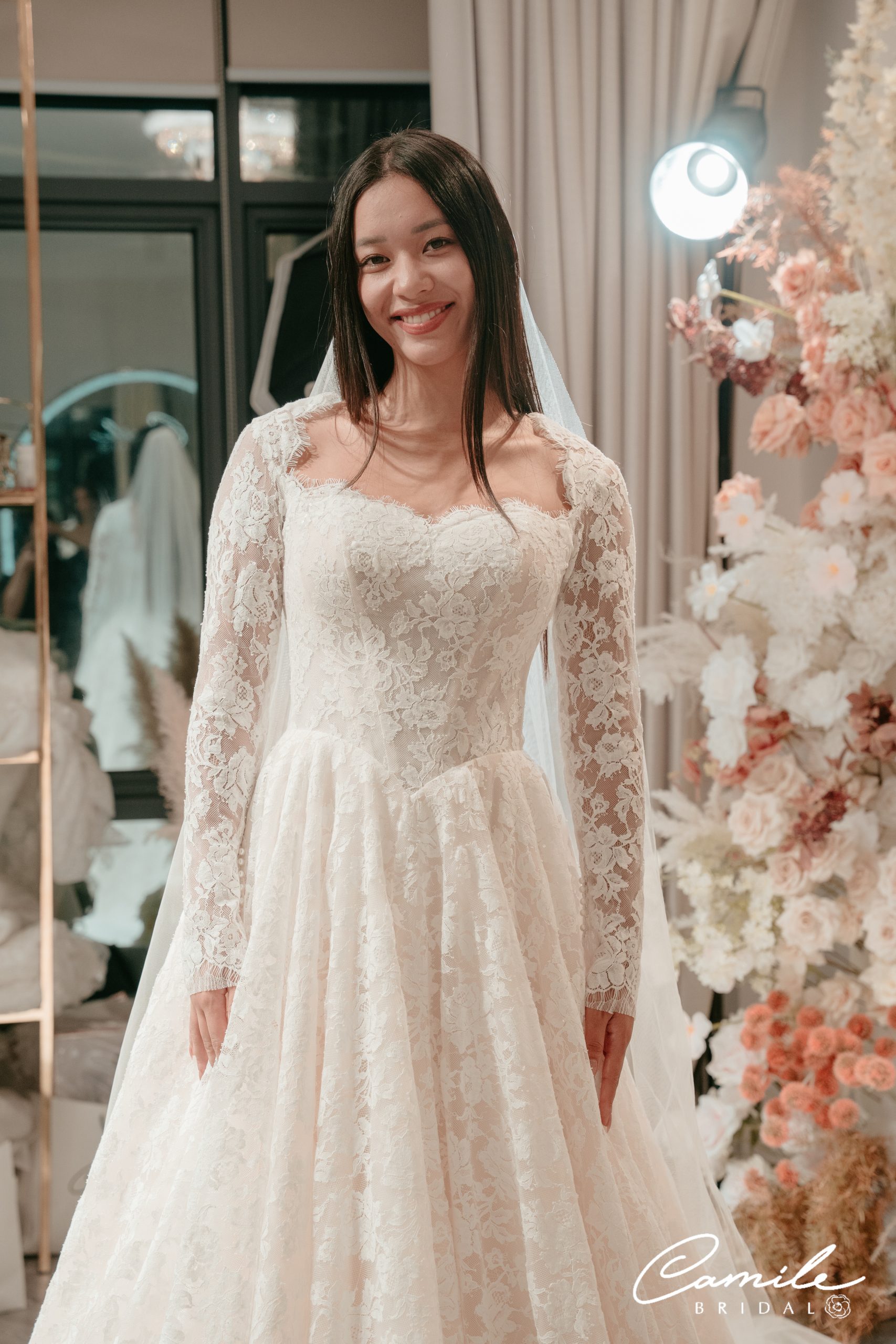 Camile Bridal Custom-Made Bridal Gown for Bride Cindy Hà My
