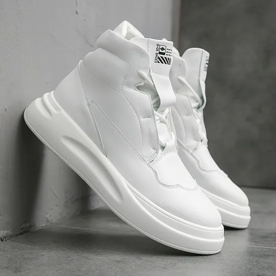 Quanzhou Fengze Qiyuangou Department Store 2025 High-Top Autumn and Winter Increase Thick-Soled Men's Shoes