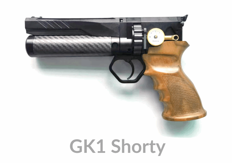 Huben GK1 MINI / GK1 Shorty PCP Pistol with Suppressor Adapter