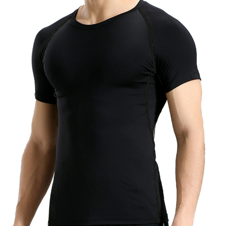Shijiazhuang Fieste Industry Co., Ltd. Factory Price Custom Printing Men's Dry Fitness Sport Running Tshirt Athletic Black...