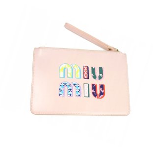 Perfume Unlimited MIU MIU EMBOSSED PINK SMALL POUCH