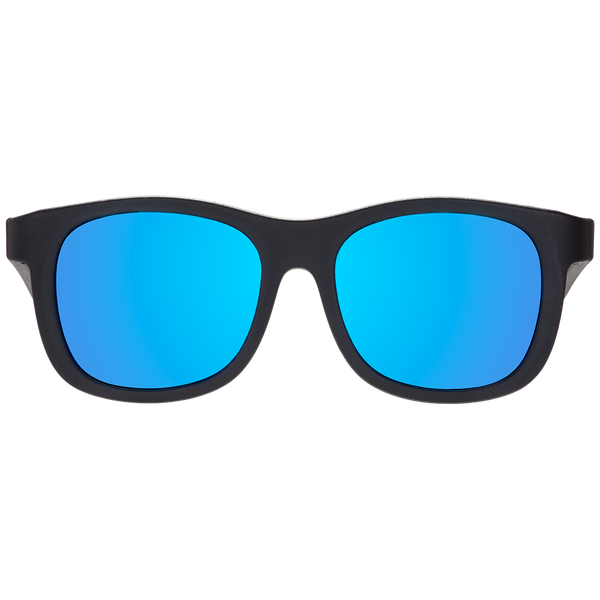 Babiators Jet Black Navigator | Polarized Cobalt Blue Mirrored Lenses