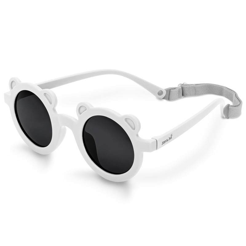 Kids Polarized Bear Sunglasses | White
