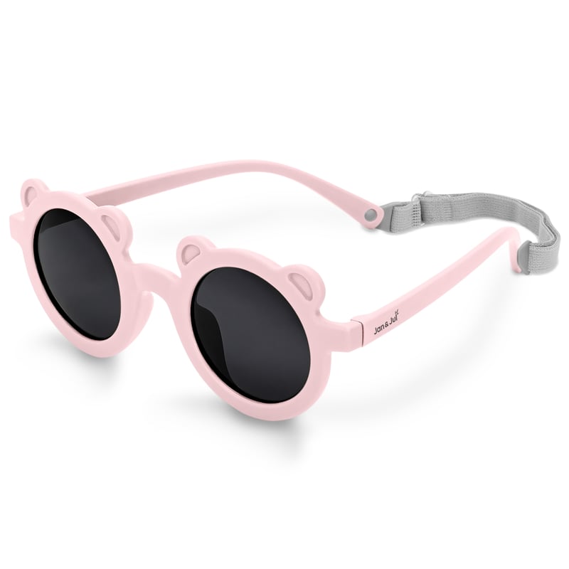 Kids Polarized Bear Sunglasses | Soft Pink