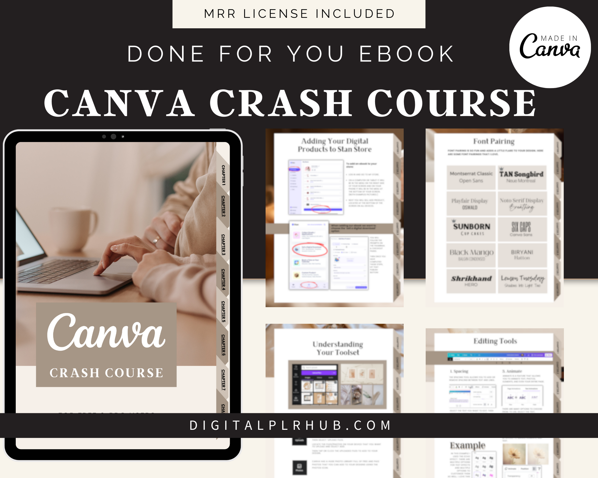 Digital PLR Hub Canva Basics Guide MRR