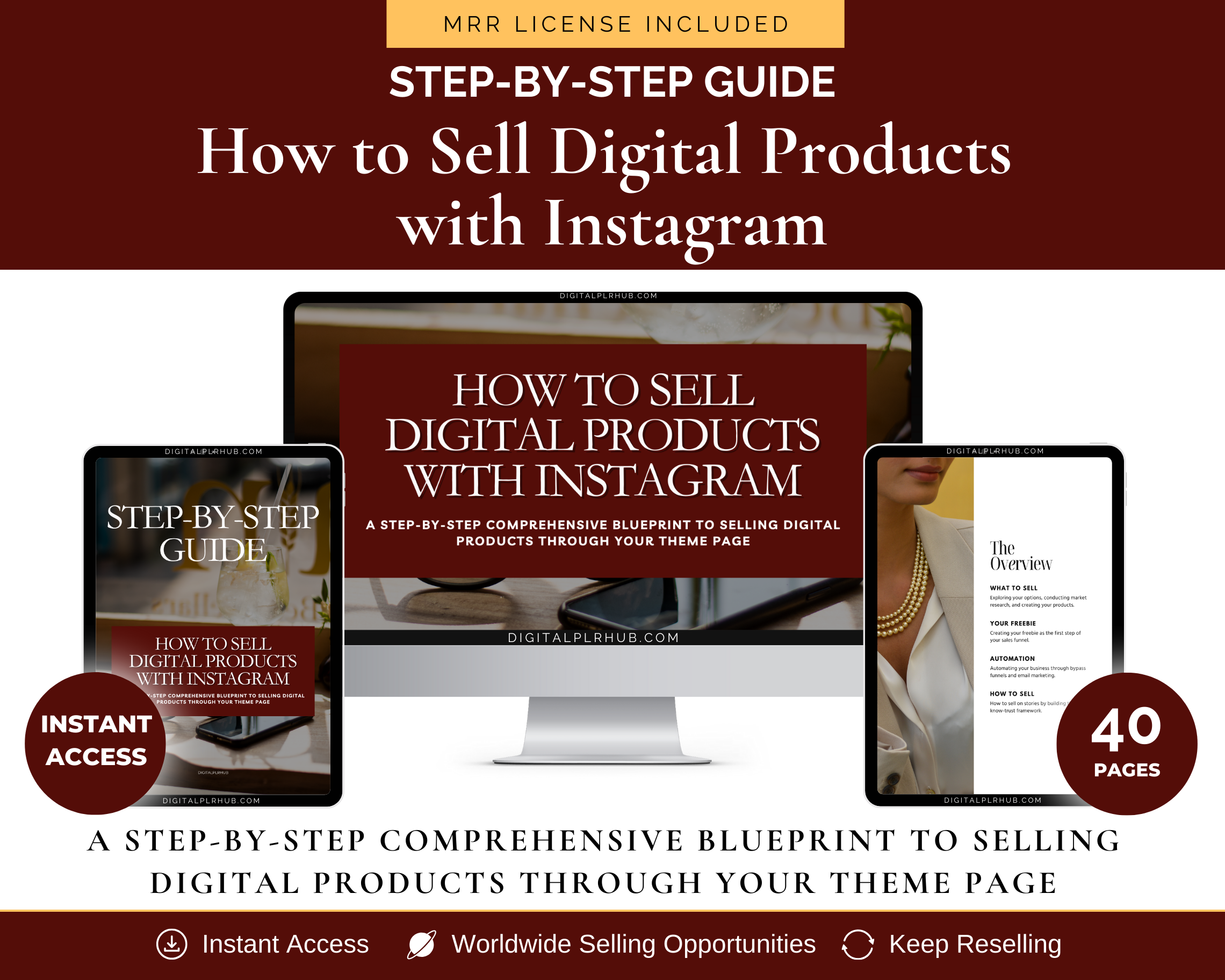 Digital PLR Hub How to Sell Digital Products with Instagram
