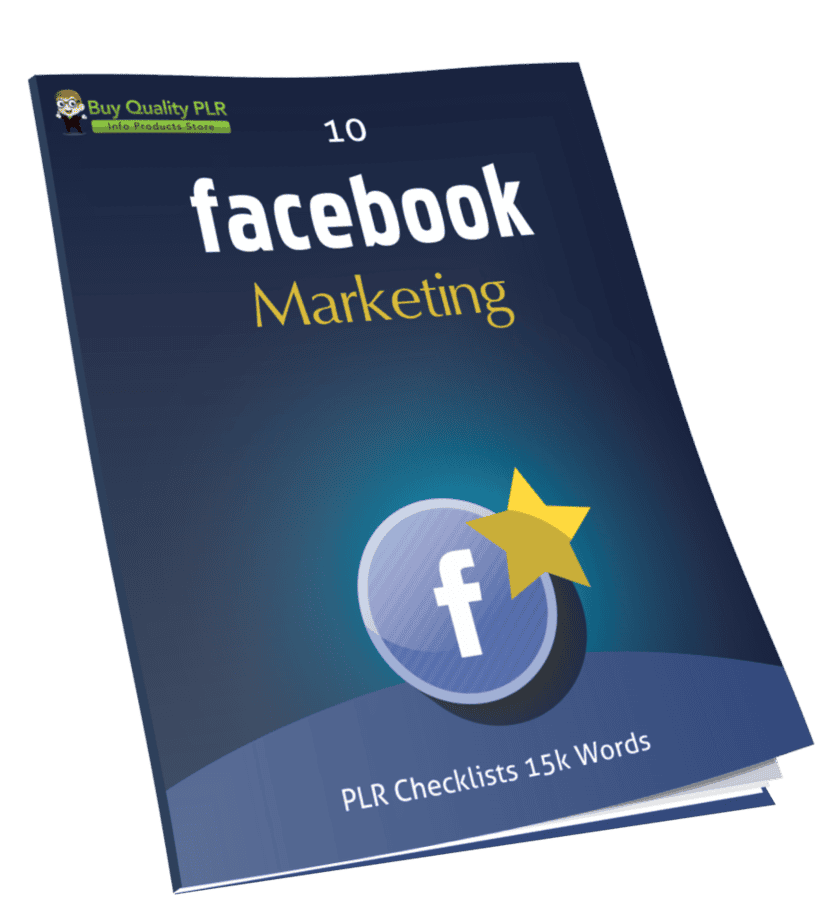 Buy Quality PLR 10 Facebook Marketing PLR Checklists 15k Words
