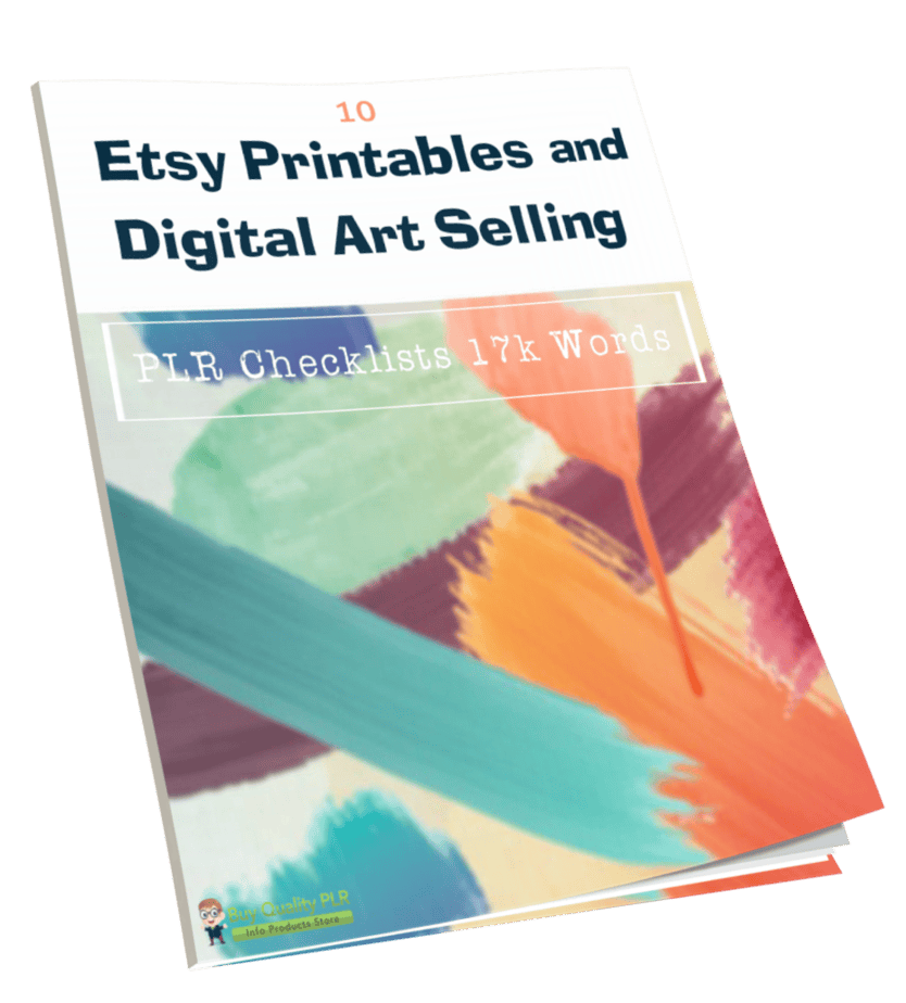 Buy Quality PLR 10 Etsy Printables and Digital Art Selling PLR Checklists 17k Words
