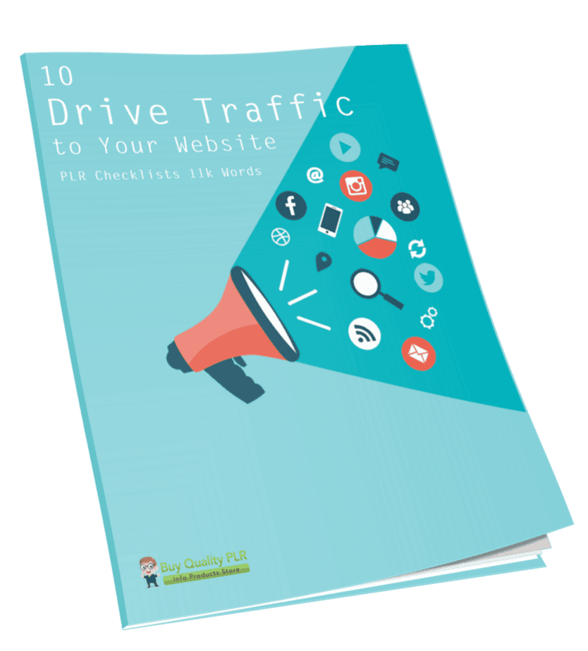 Buy Quality PLR 10 Drive Traffic to Your Website PLR Checklists 11k Words