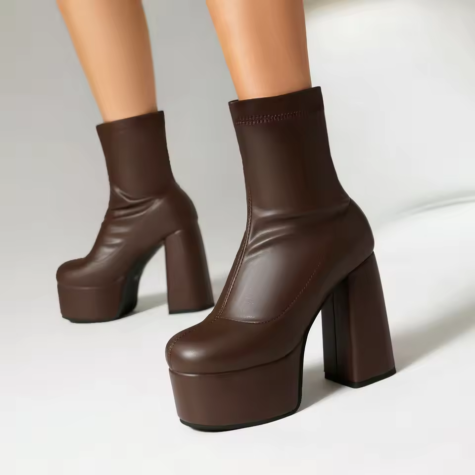 Lishangzi (XINZIRAIN Technology) OEM Platform Boots Manufacturer – Custom Chunky Sole Boots
