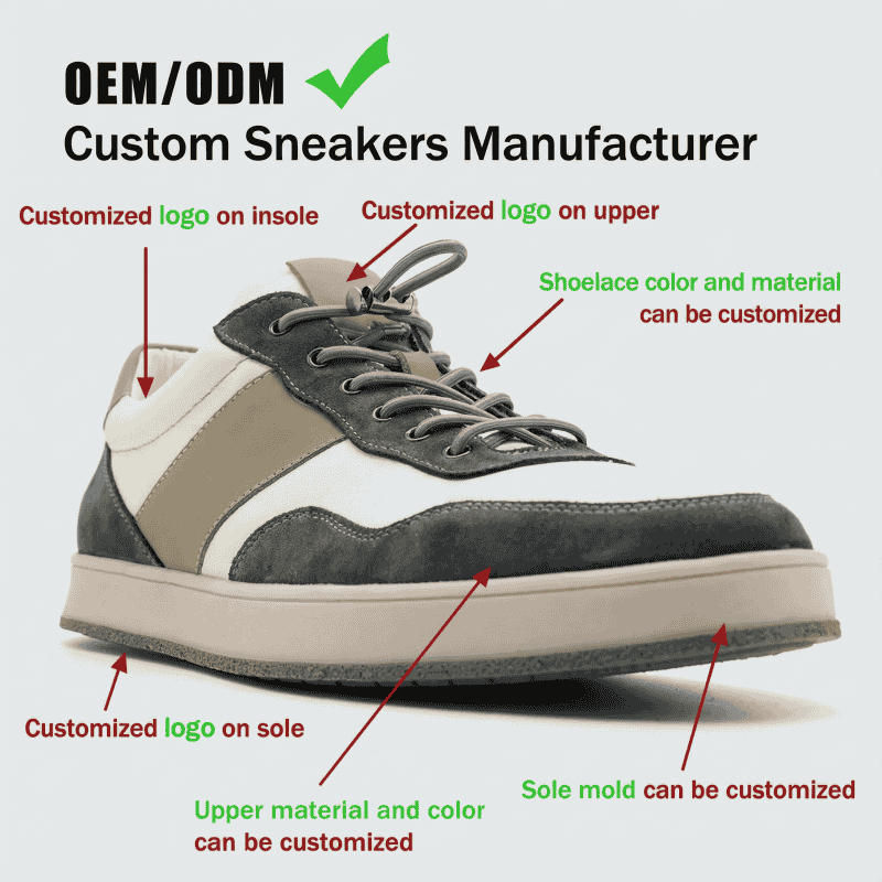 Lishangzi (XINZIRAIN Technology) OEM & ODM Genuine Leather Designer Sneakers – Luxury Brand Development