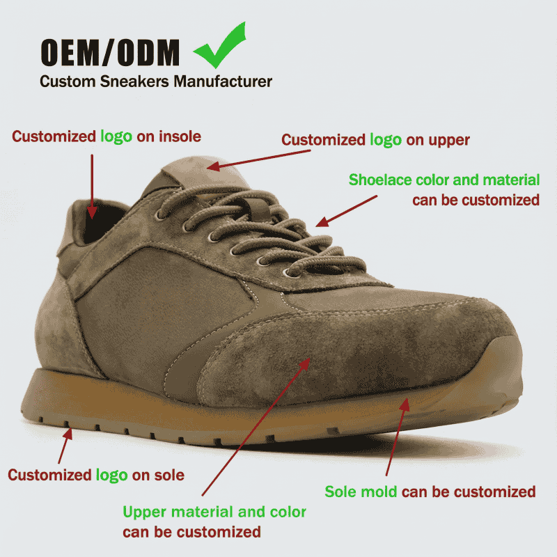 Lishangzi (XINZIRAIN Technology) OEM Custom Sneaker Manufacturer – Cow Leather & Suede Specialists