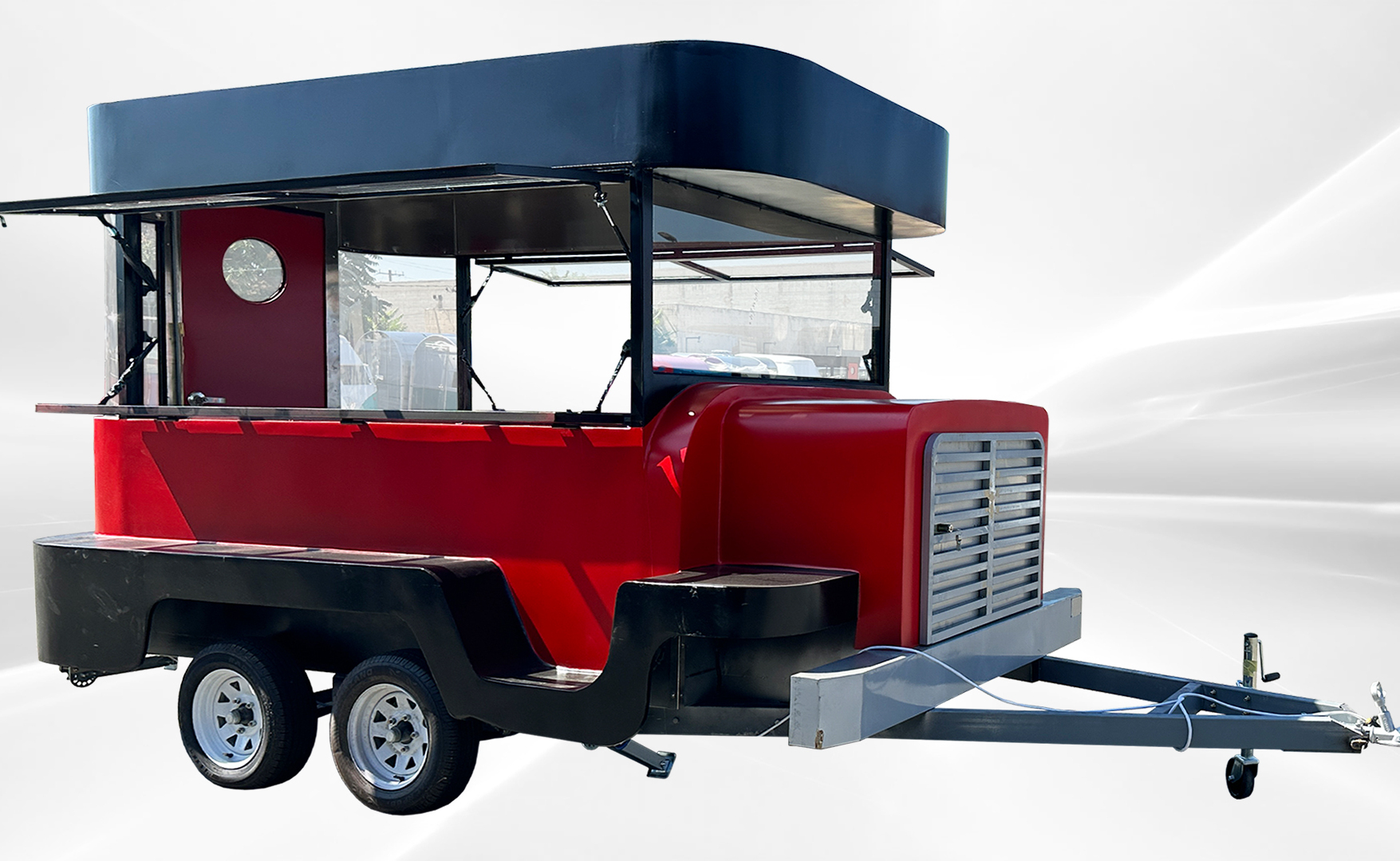 Cooler Depot USA 150 in Food Vending Trailer Mobile Concession Both windows FT8