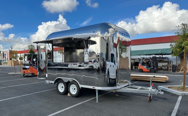 Cooler Depot USA Mobile Food Cart Trailer open on both sides FT38