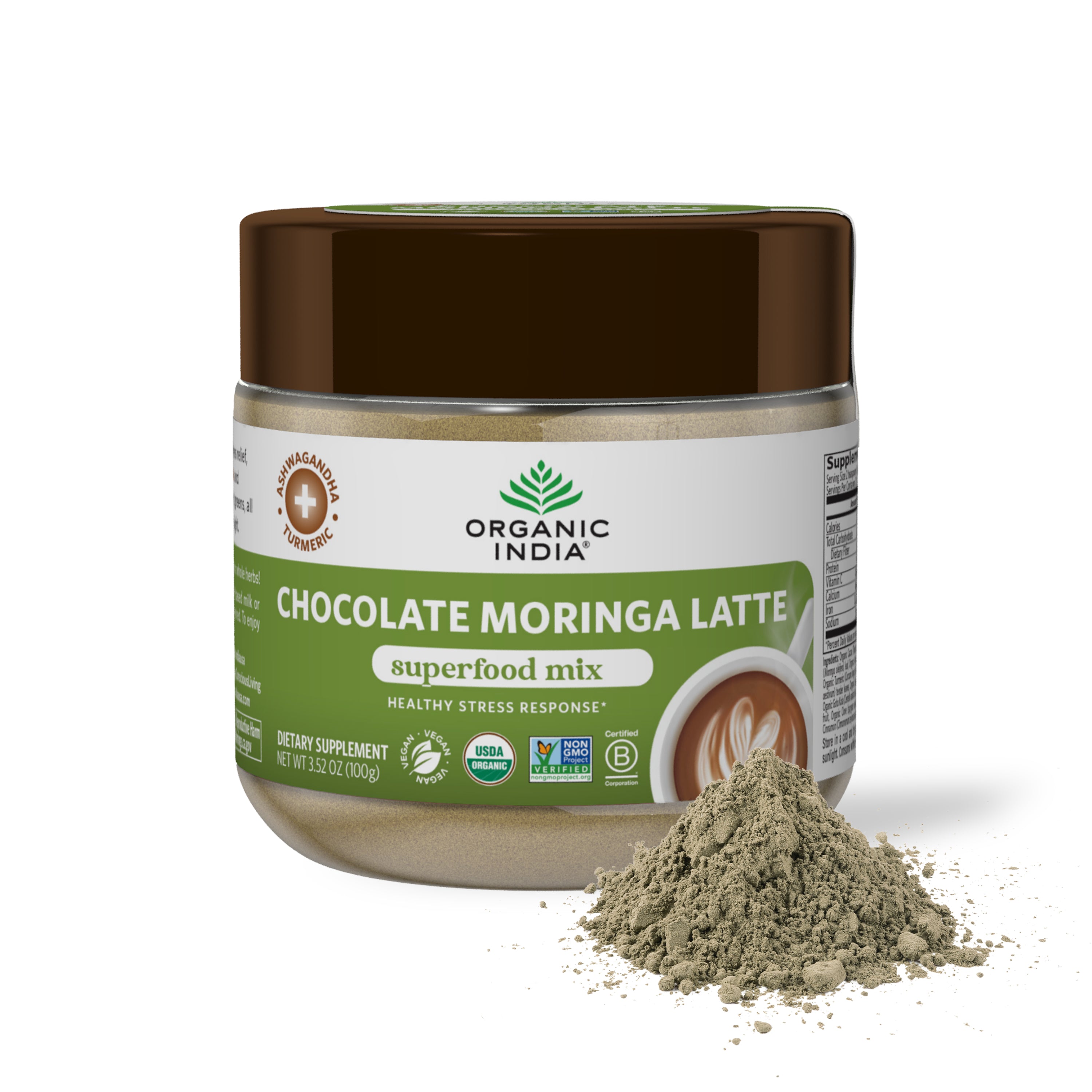 Organic India Chocolate Moringa Latte
