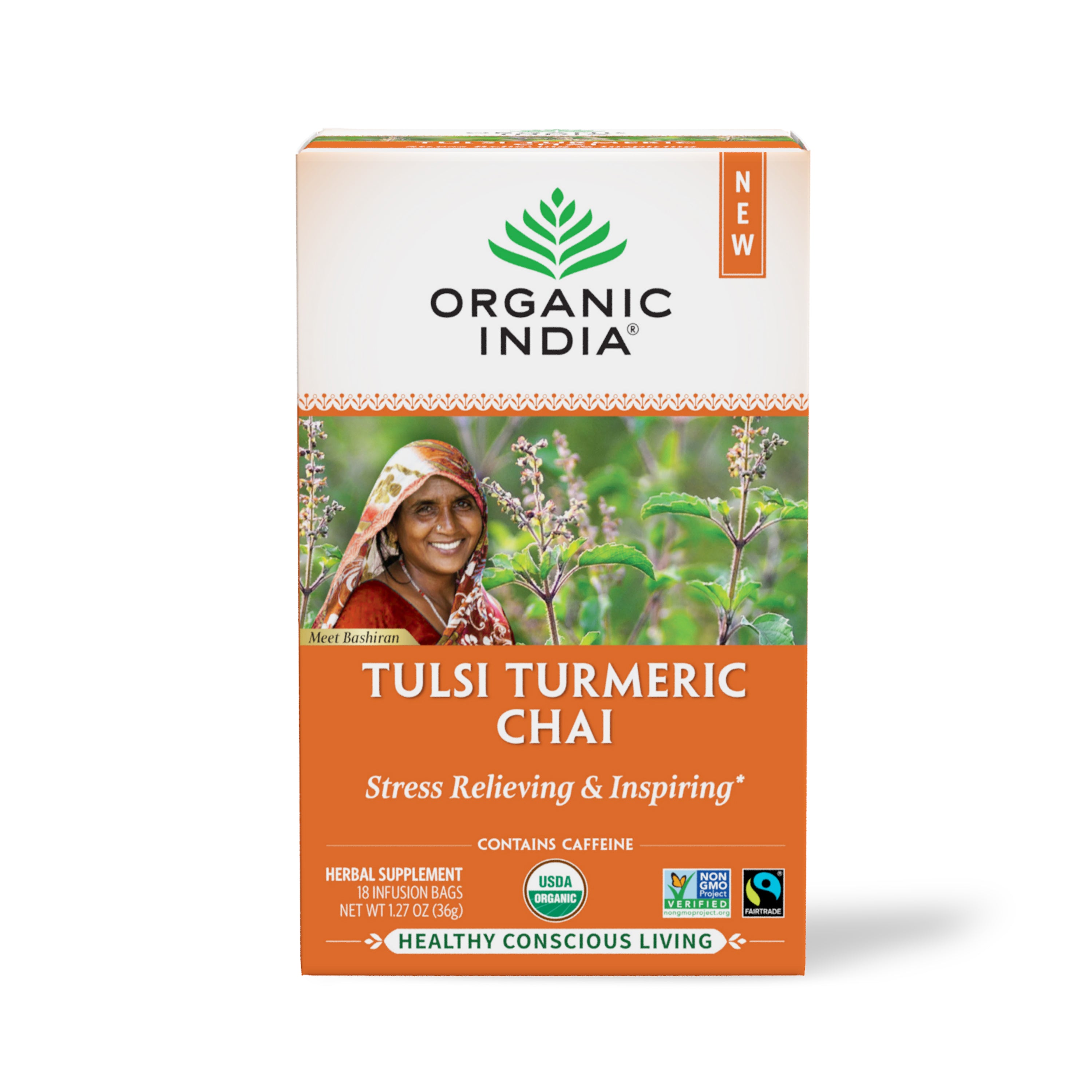 Organic India Tulsi Turmeric Chai