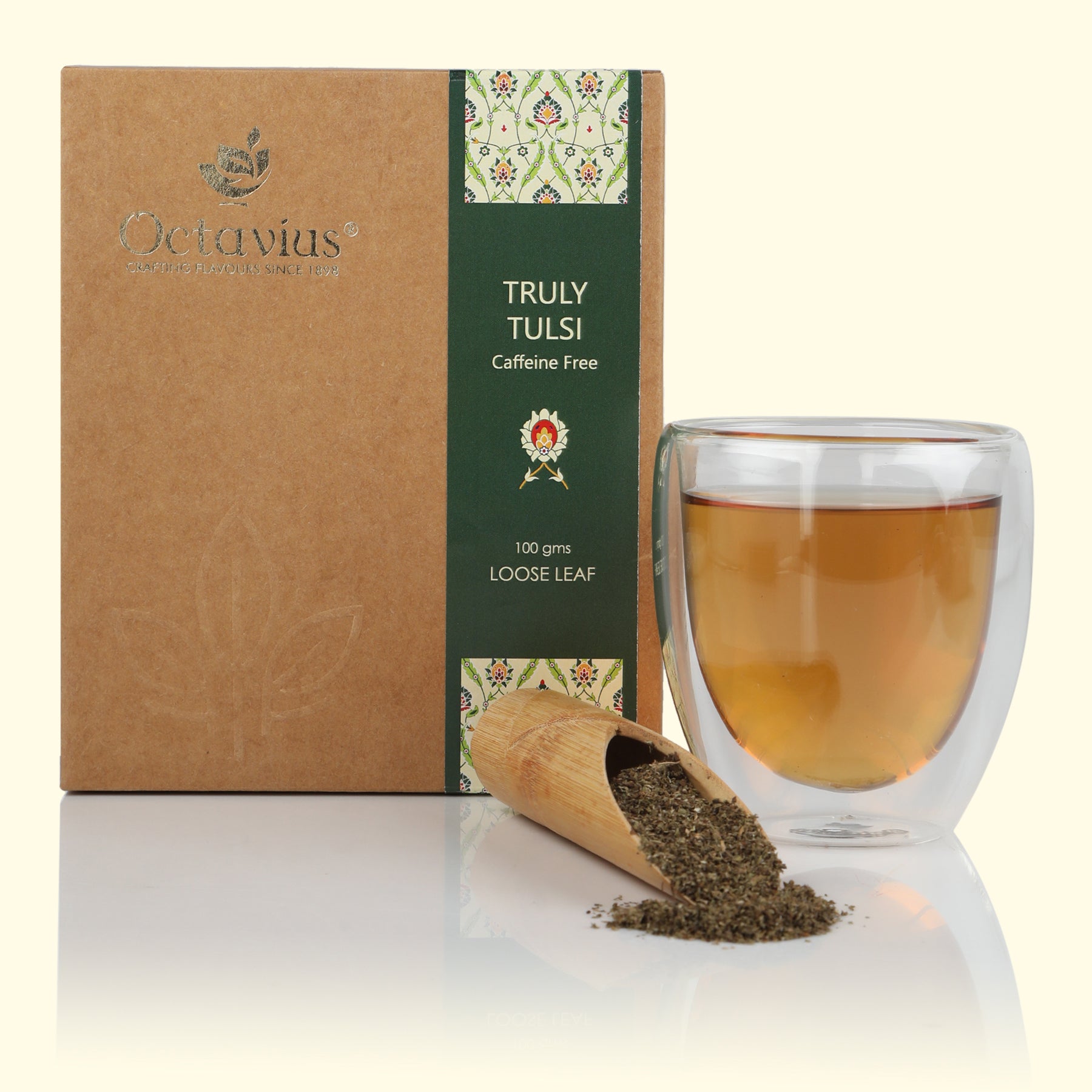 Octavius Truly Tulsi Herbal Tea (Caffeine Free)- 100 gms