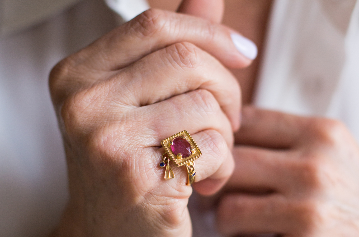 Pinky Hirz Pink Tourmaline Ring