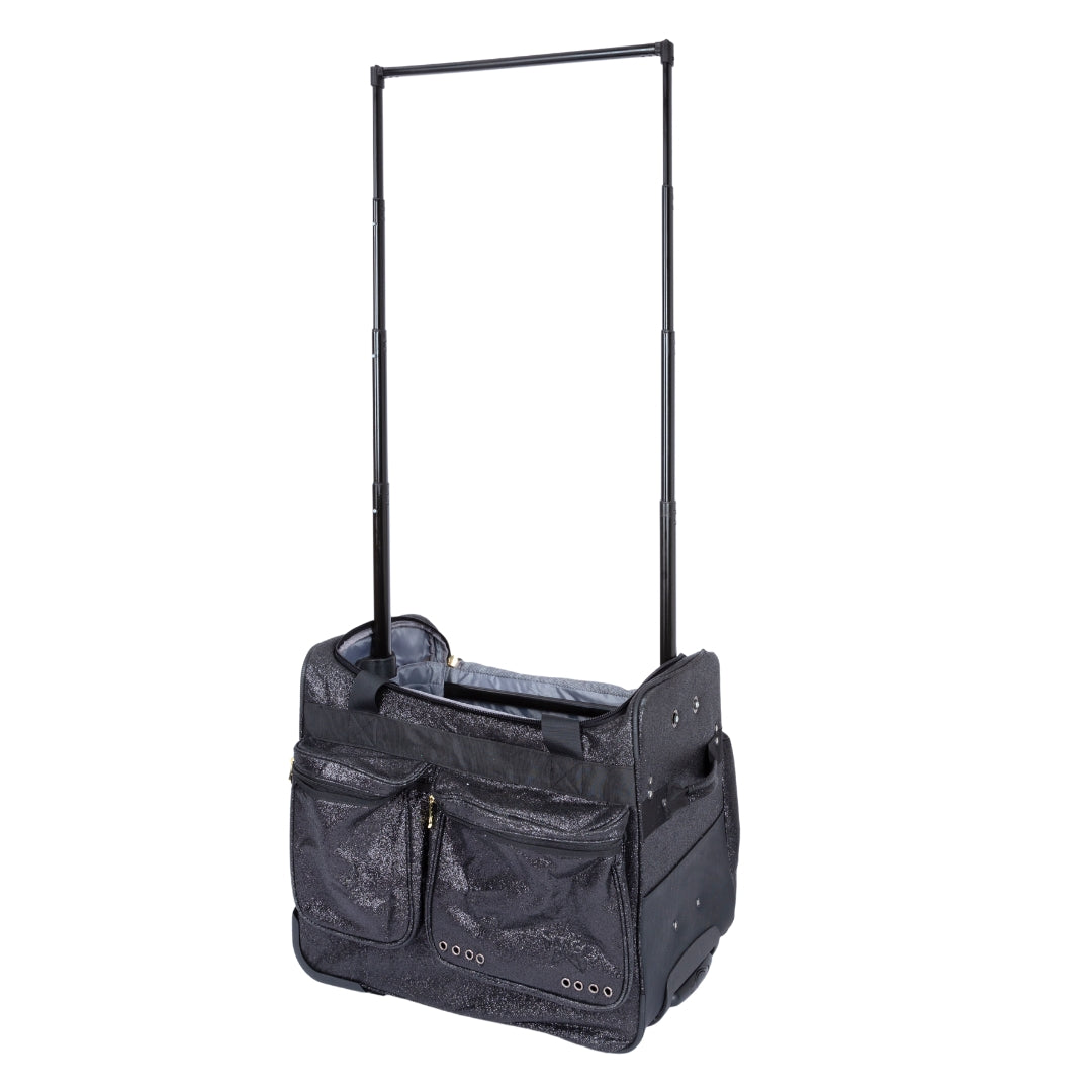 Elite Dance Gear [Premium Glitter Fabrics] "EZRack" 20-inch Dance Duffel with Garment Rack