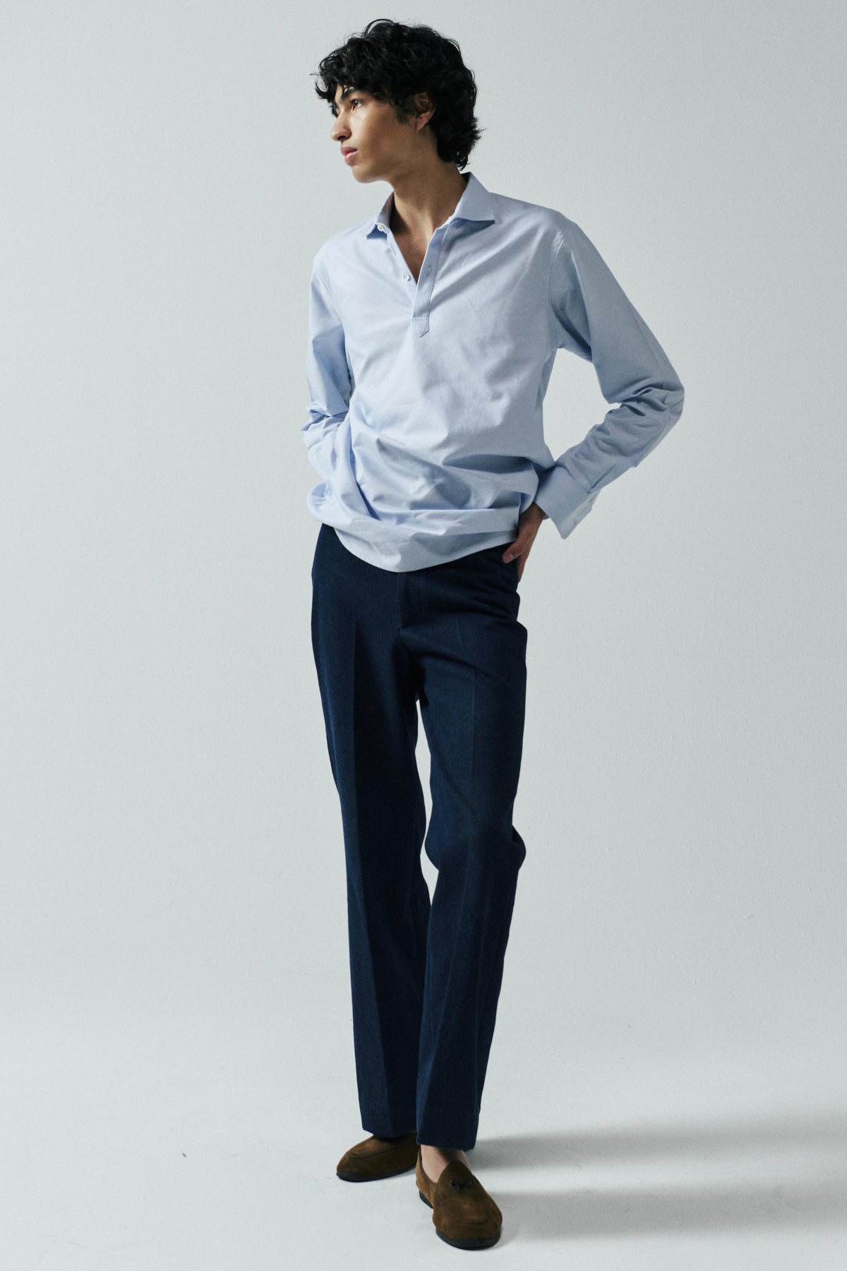 Chava Studio PULLOVER POLO SHIRT IN OXFORD COTTON