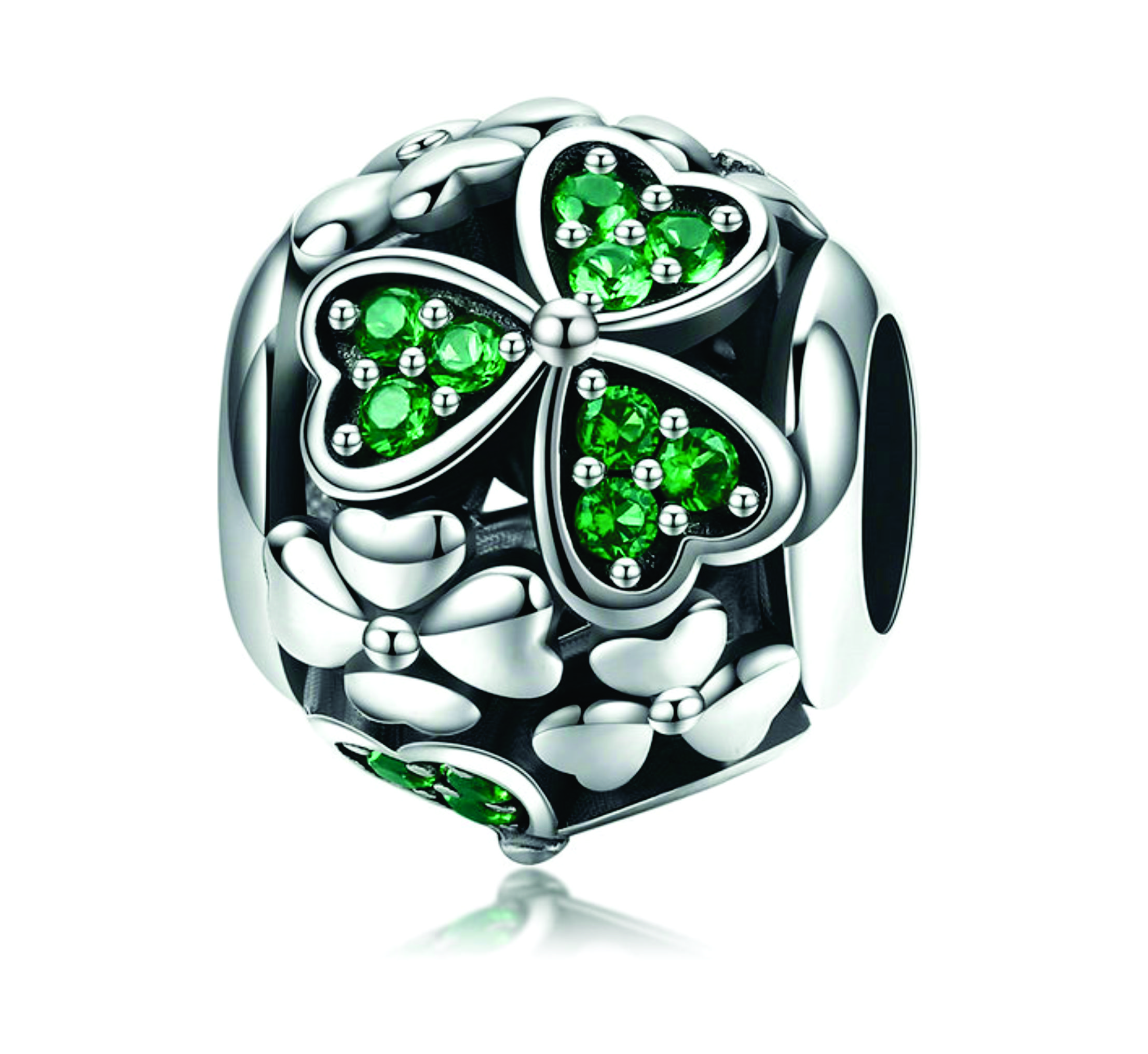 Lucky Four Leave Clover Charm