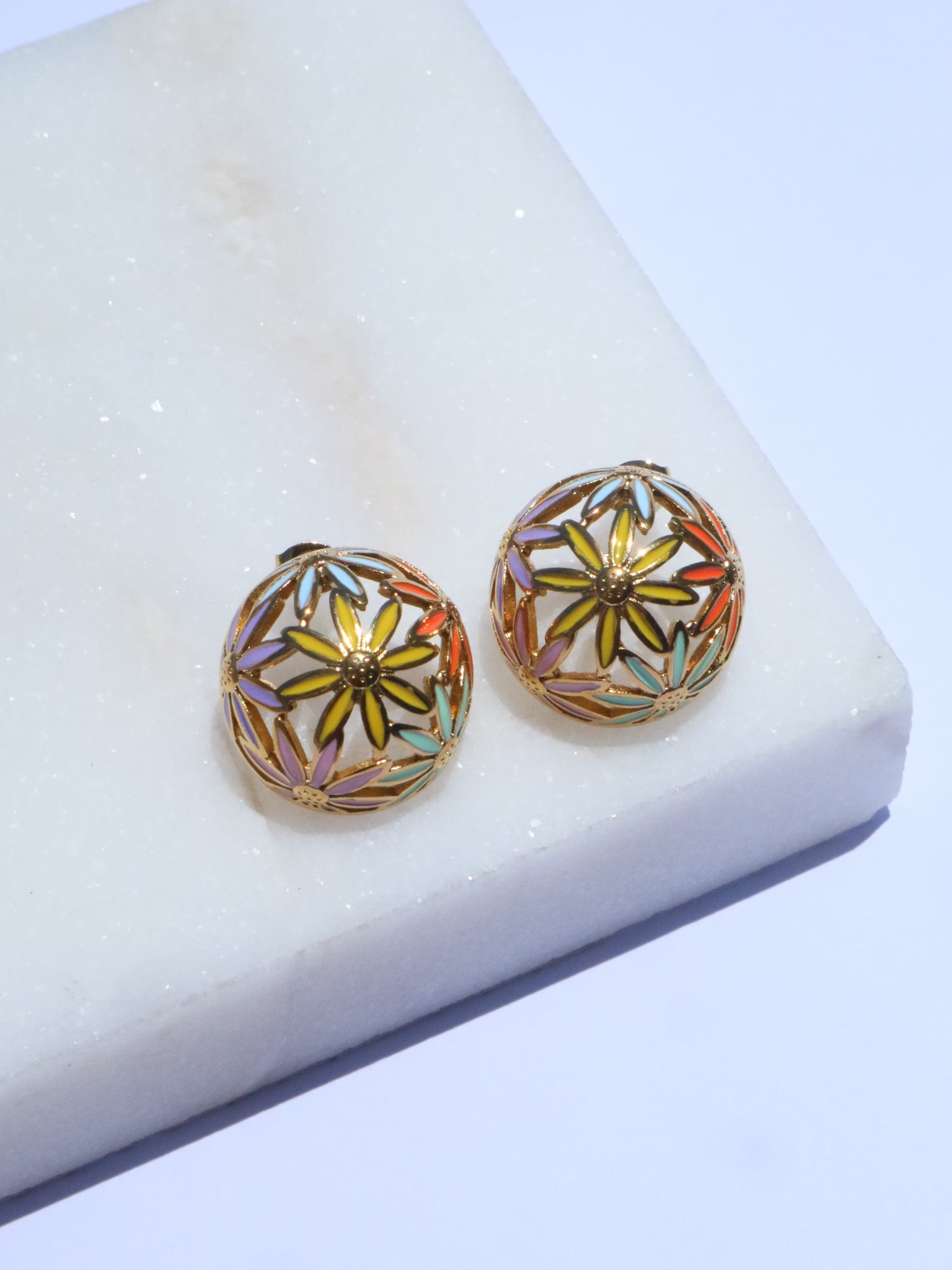 New Beam Stud Earrings - Waterproof