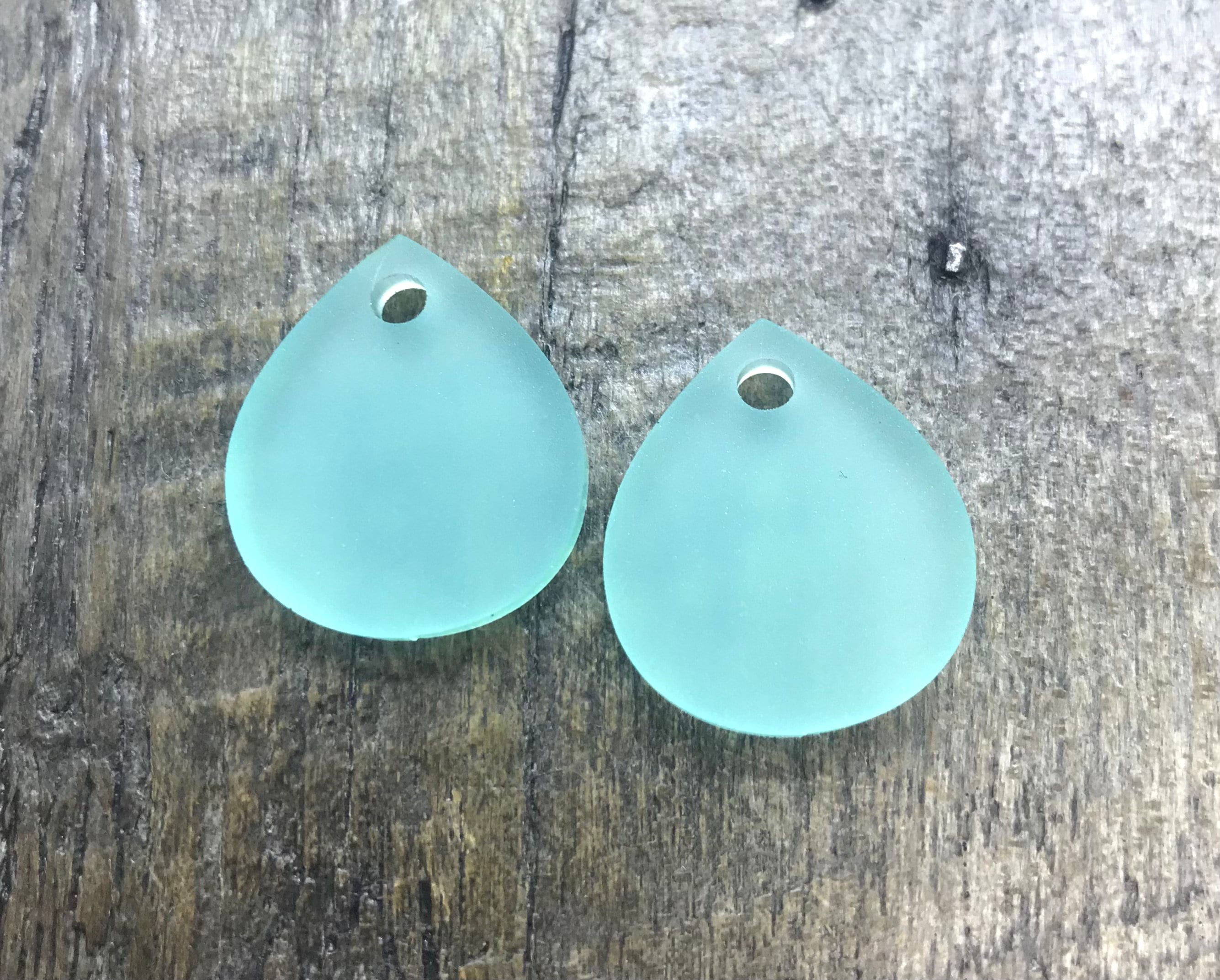 Whole Bead Store Medium Frosted Sea Acrylic Earring Components