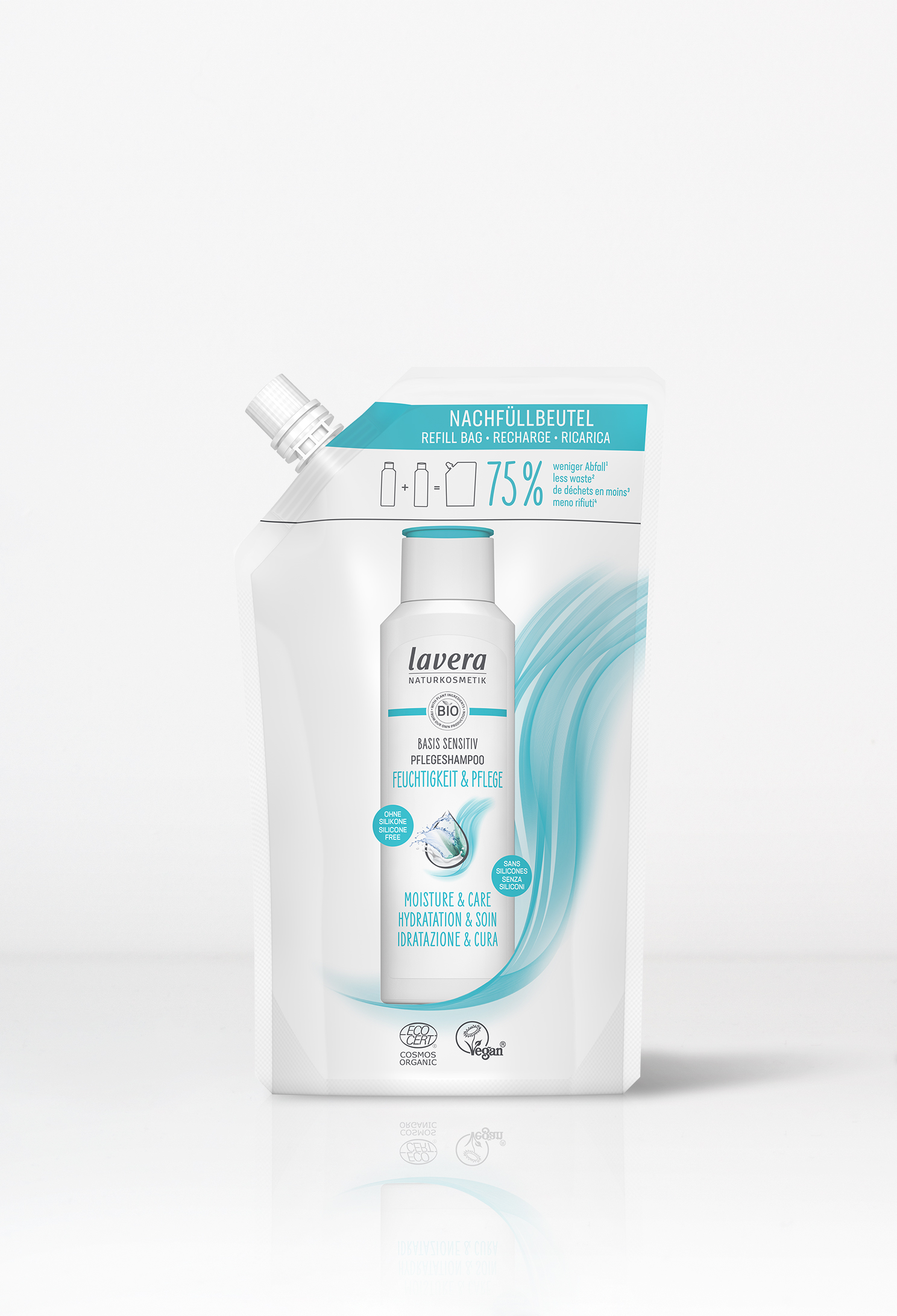 Laverana GmbH & Co. KG Refill bag basis sensitive Shampoo Moisture & Care