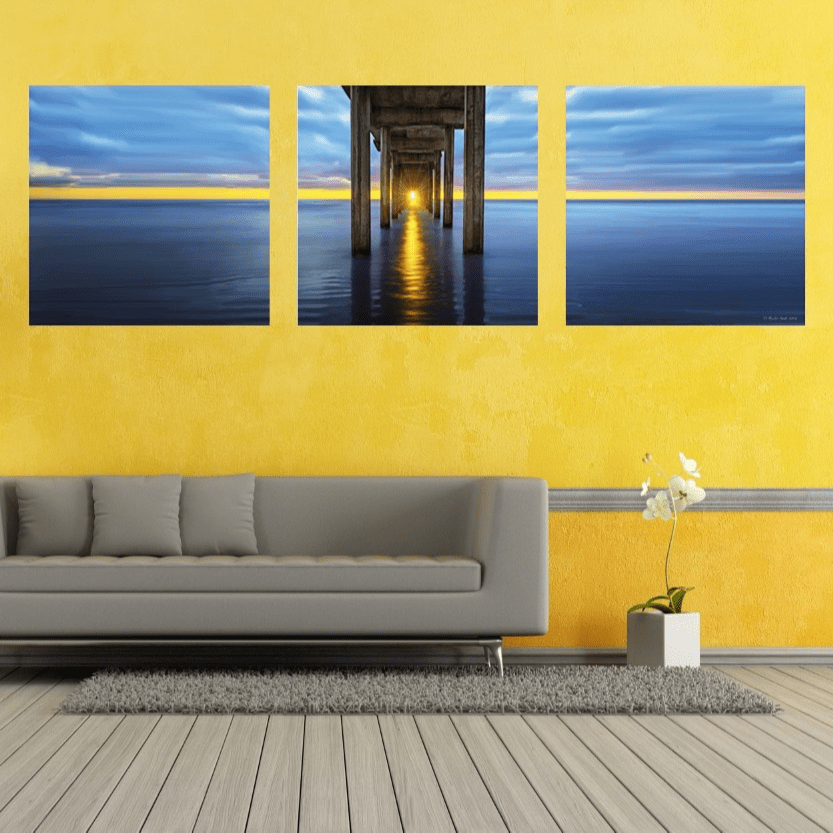 Metalography Matte White Metal Print