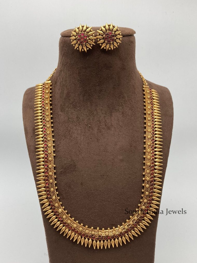 Disha Fashion Jewellery Matte Finish Astonishing Spike Long Haram