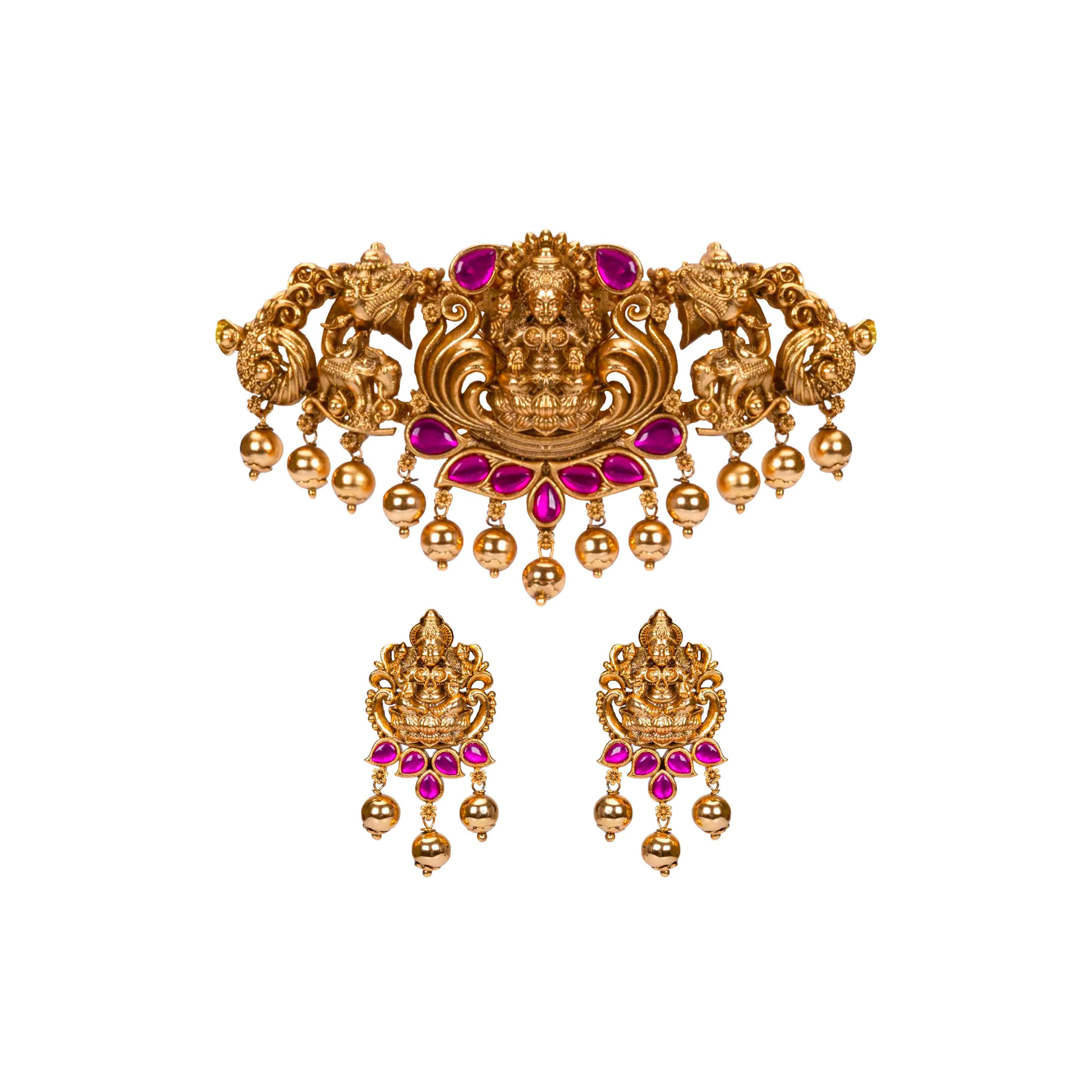 South Temple Jewellery Antique Chokker Set K-1169