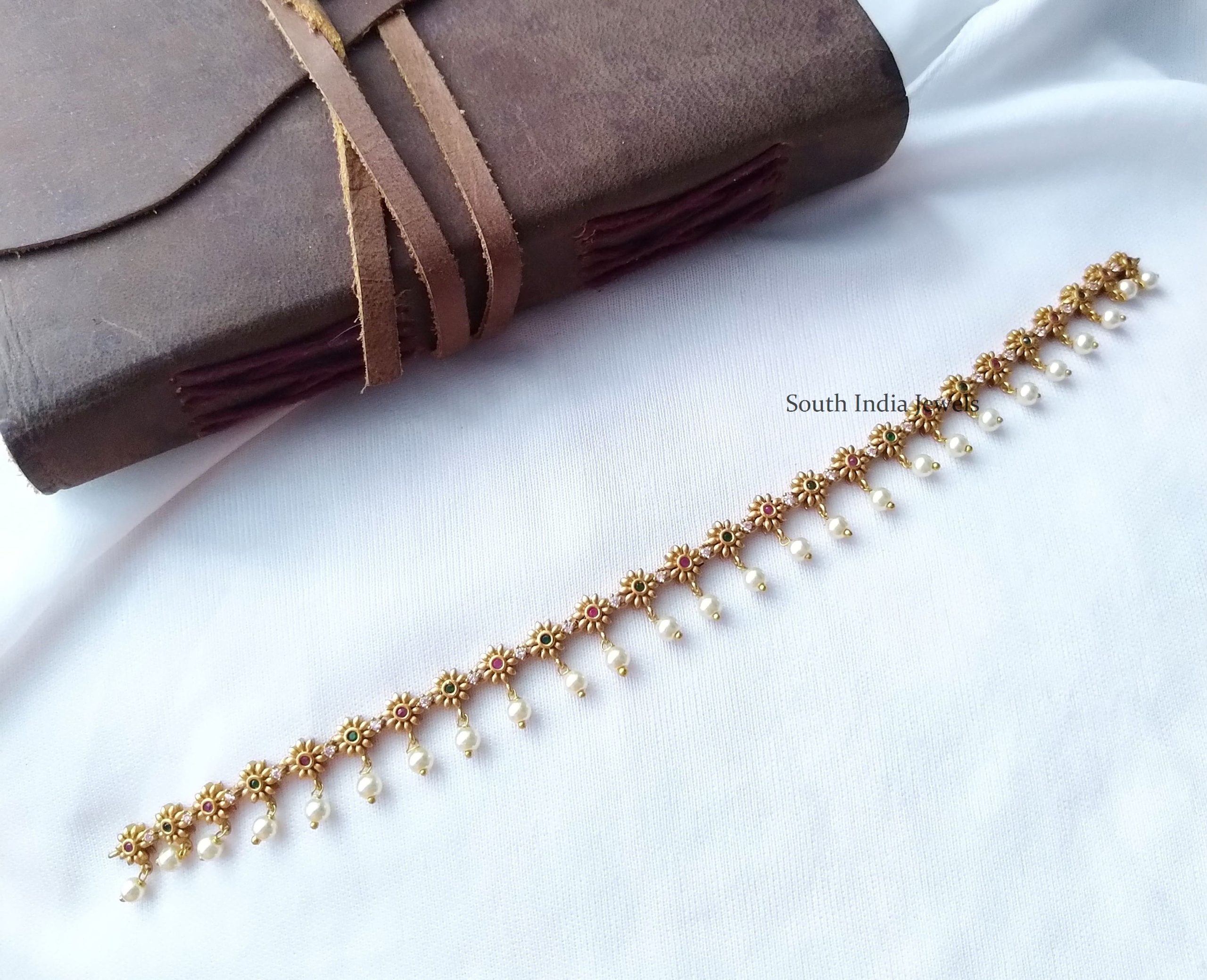 South India Jewels Imitation Pearl Choker
