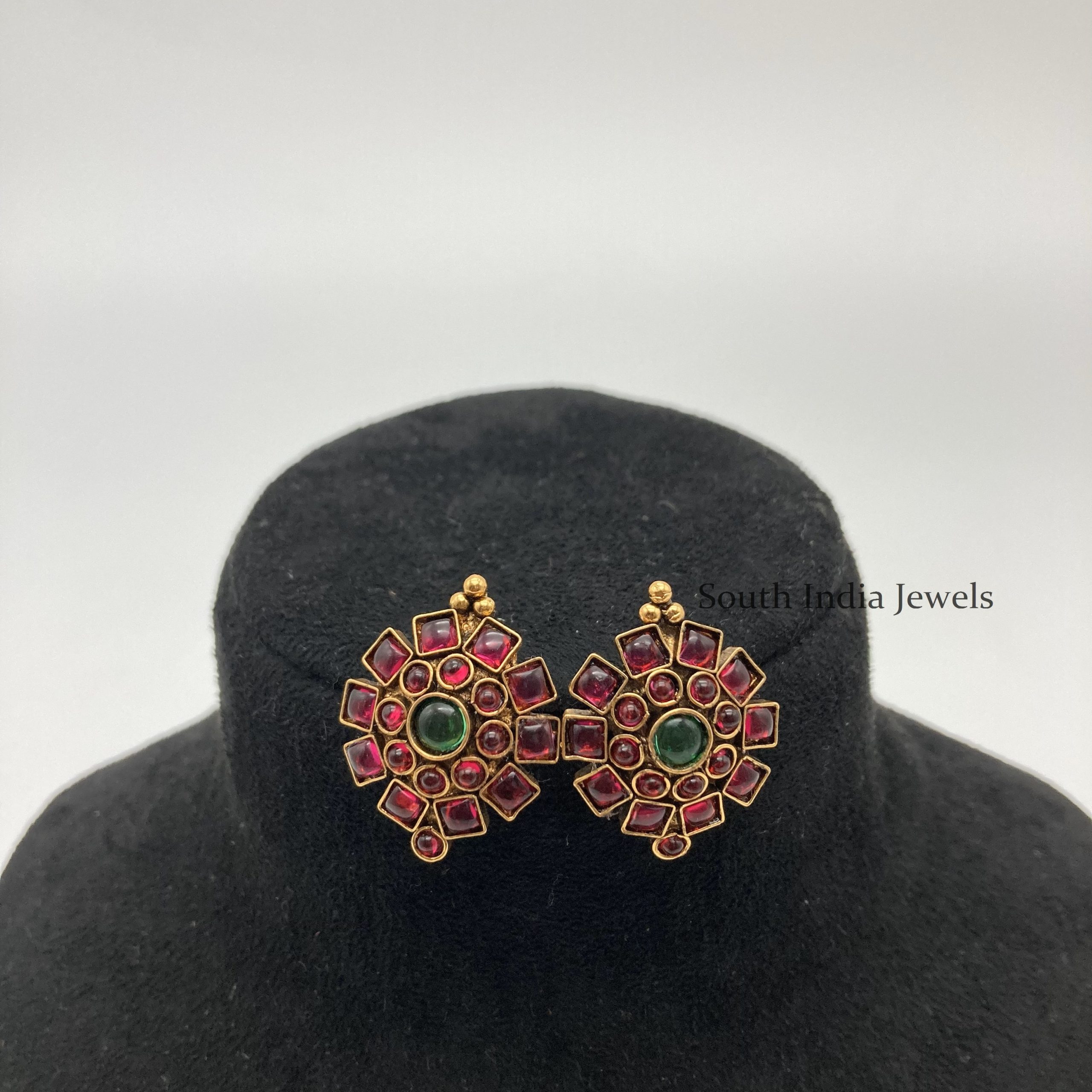 Gold Plated Kemp High Neck Ruby Choker