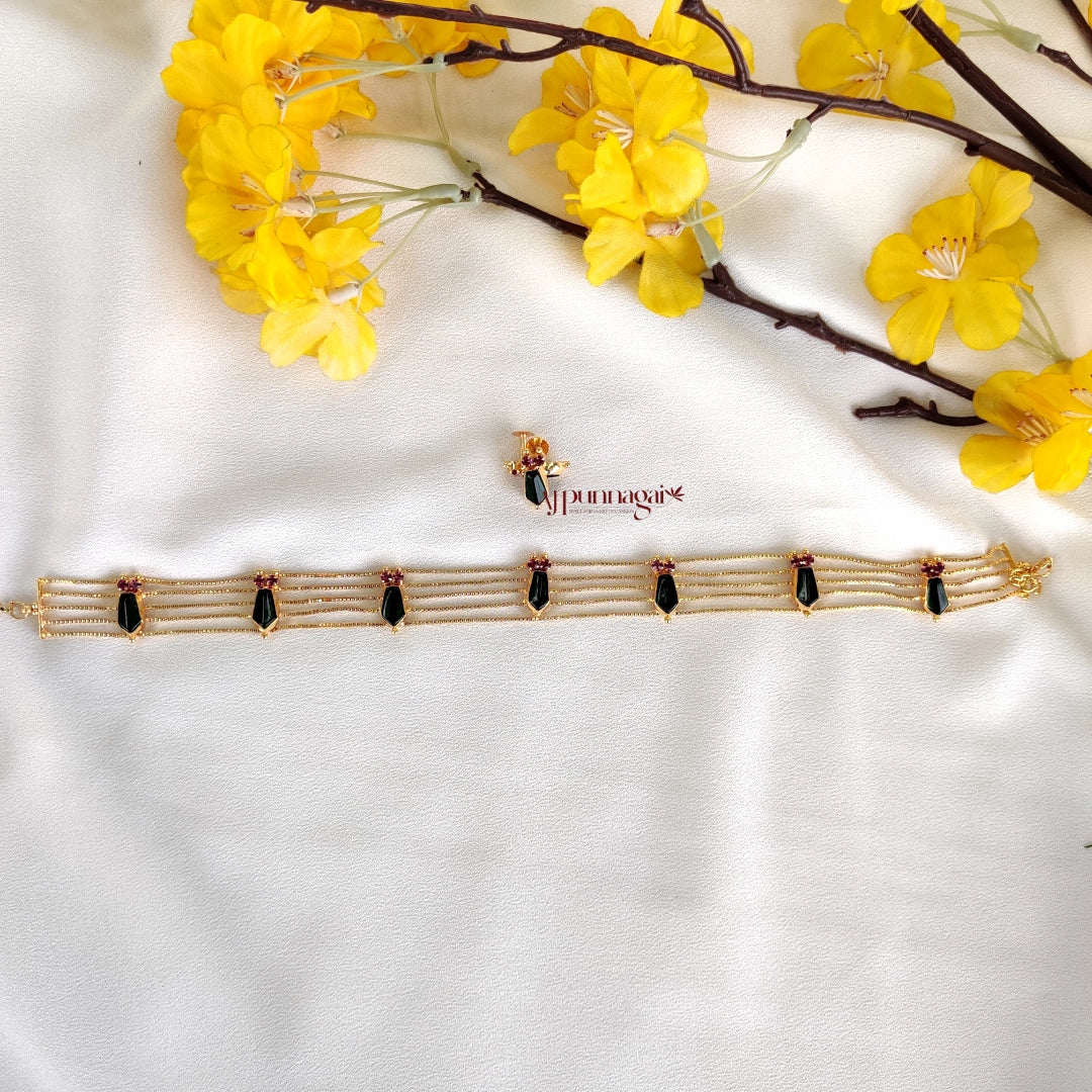 AJ Punnagai 5layer Nagapadam Choker