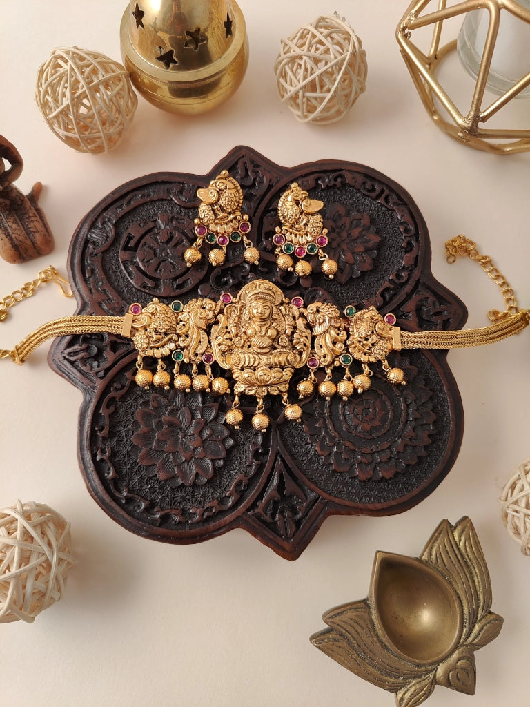 AJ Punnagai Lakshmi High Neck Choker